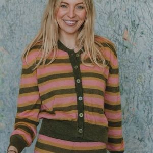 Daily Drills Stripe Knit Sweater + Pants Set